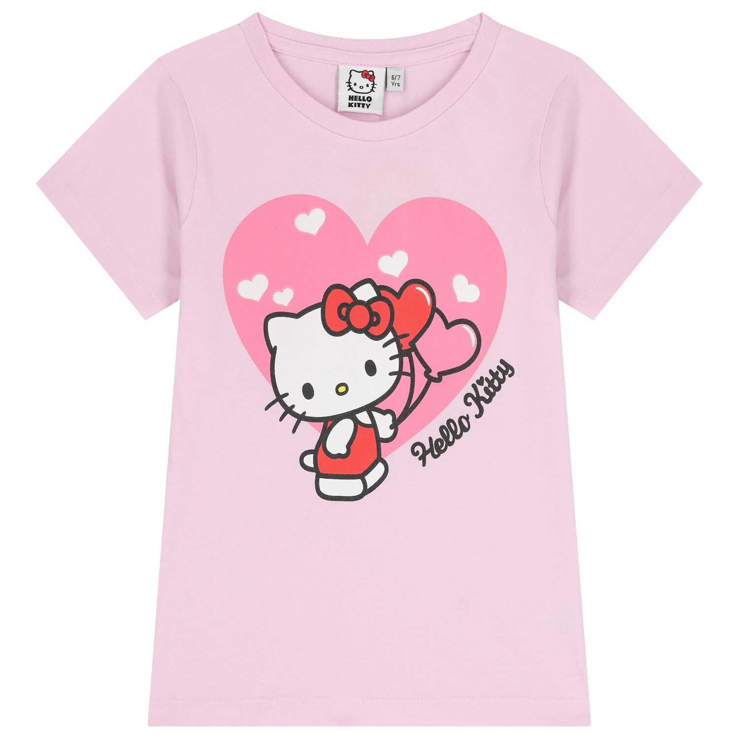 Girls Red Hello Kitty Shorts Set, 1, hi-res
