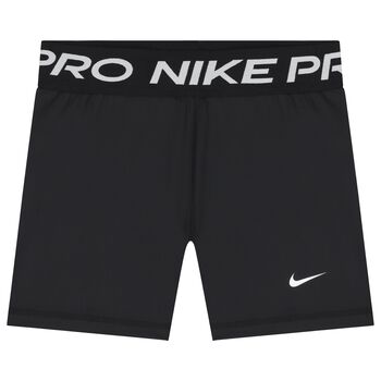Girls Black Logo Cycling Shorts