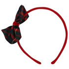 Girls Navy Blue, Green & Red Tartan Headband, 1, hi-res
