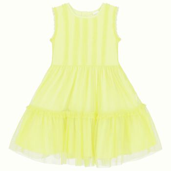 Girls Yellow Tulle Dress