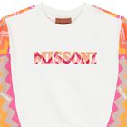 Girls White Logo Sweatshirt, 1, hi-res