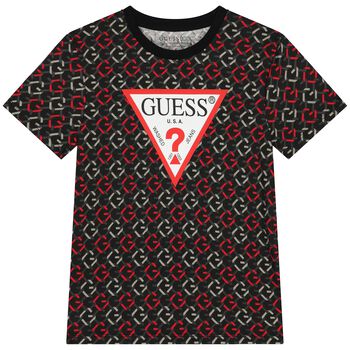 Boys Grey & Red Logo T-Shirt