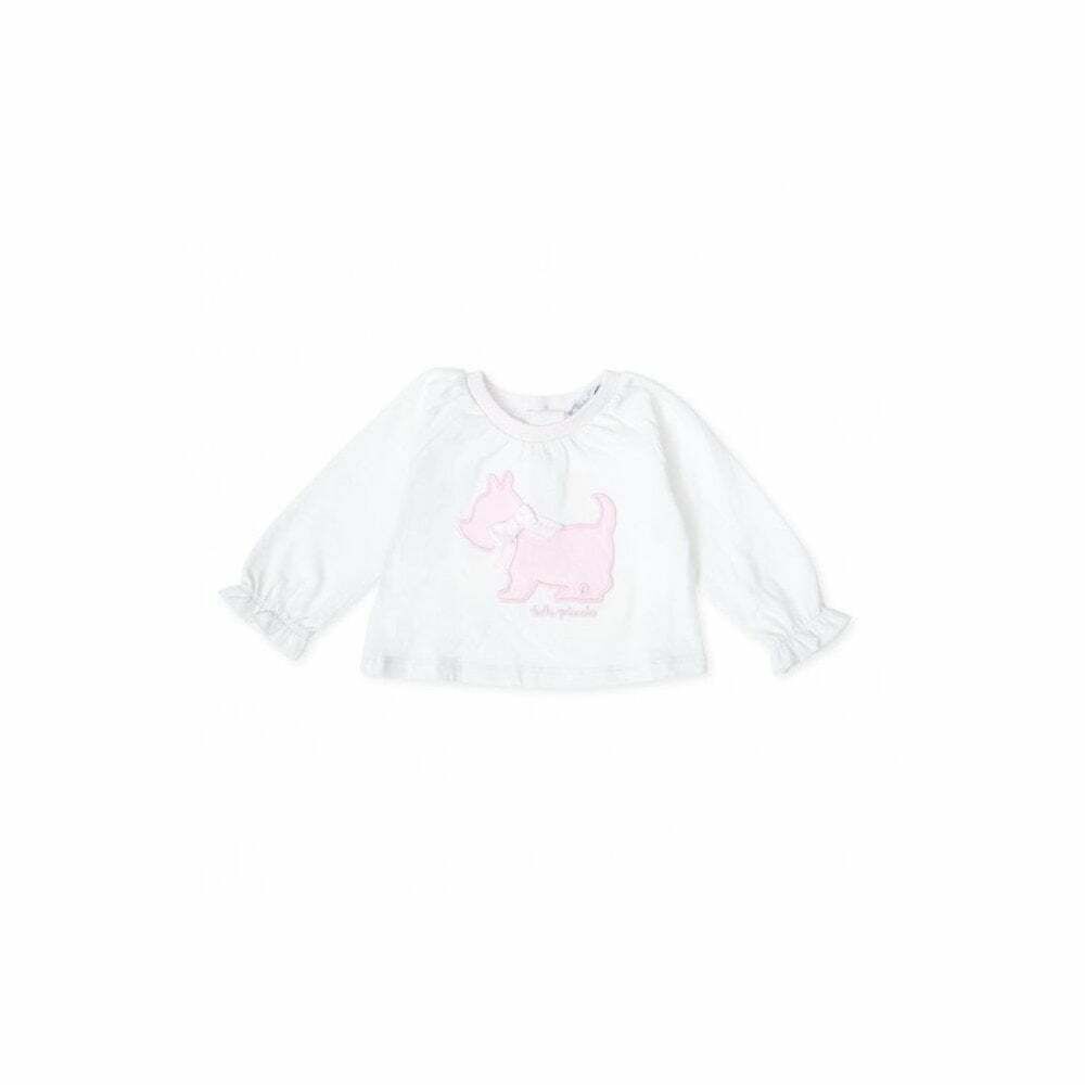 Baby girl white long sleeve top 2025