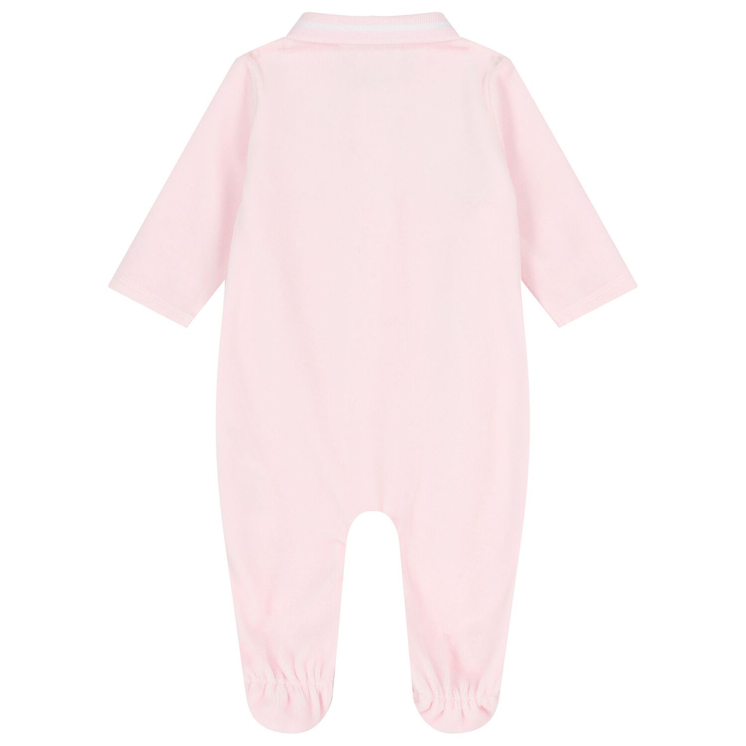 Baby Girls Pink & White Babygrow, 1, hi-res