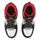 Boys Black & White Logo Trainers, 1, hi-res