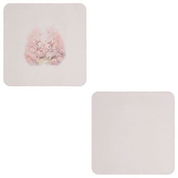 Baby Girls Pink Bunny Muslin Swaddles ( 2-Pack )