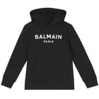 Black & White Logo Hooded Top, 1, hi-res