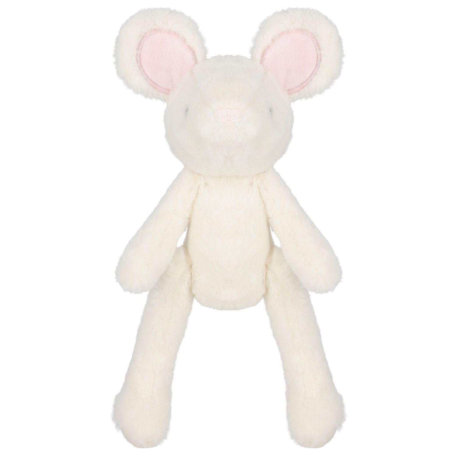 Baby Girls Ivory & Pink Mouse Wings Baby Toy, 1, hi-res