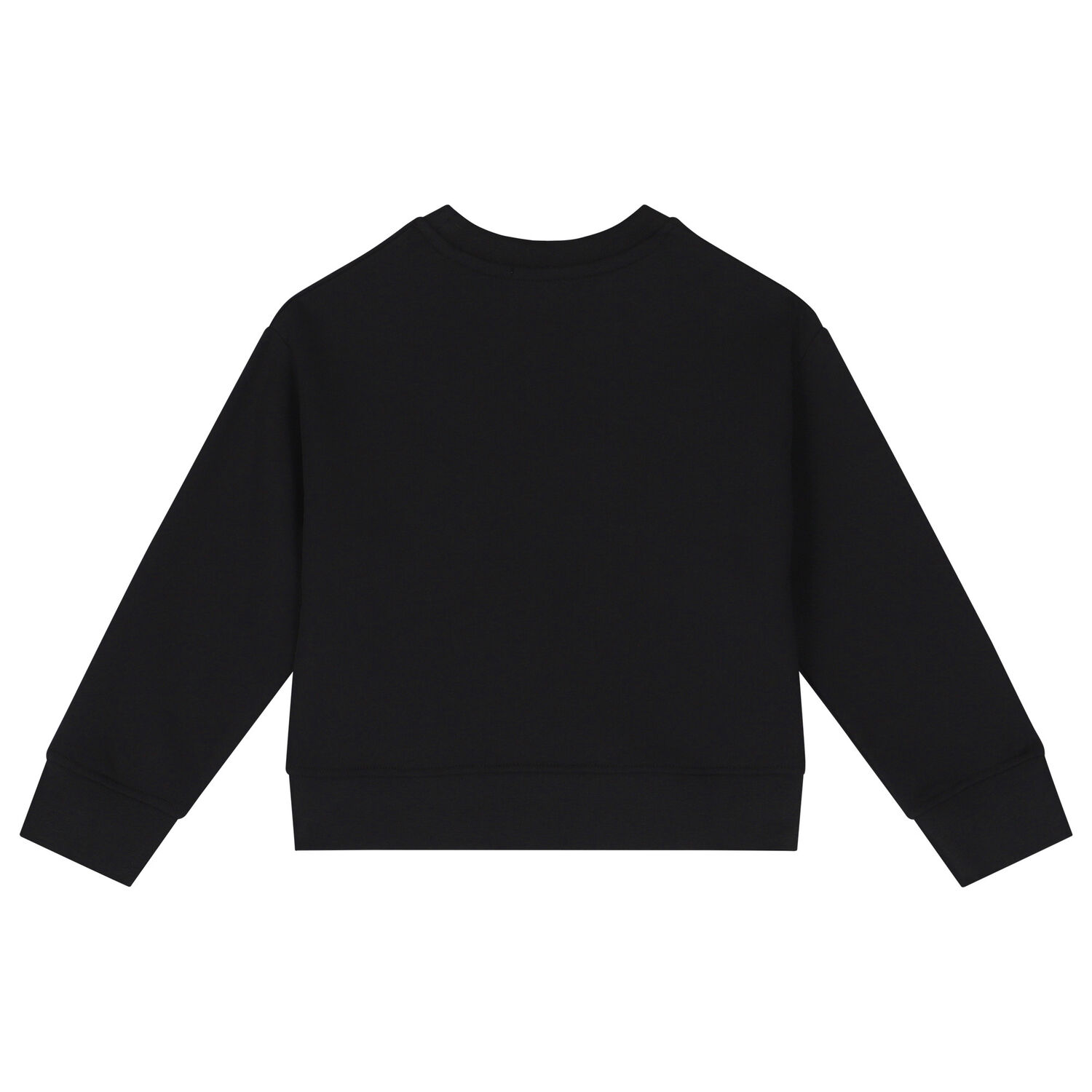 Girls Black Logo Sweatshirt, 1, hi-res image number null