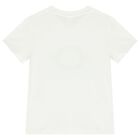Girls White Logo T-Shirt, 1, hi-res