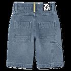 Boys Blue Logo Denim Shorts, 1, hi-res