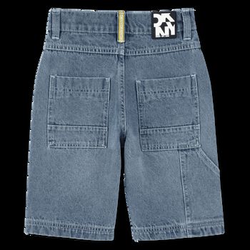 Boys Blue Logo Denim Shorts