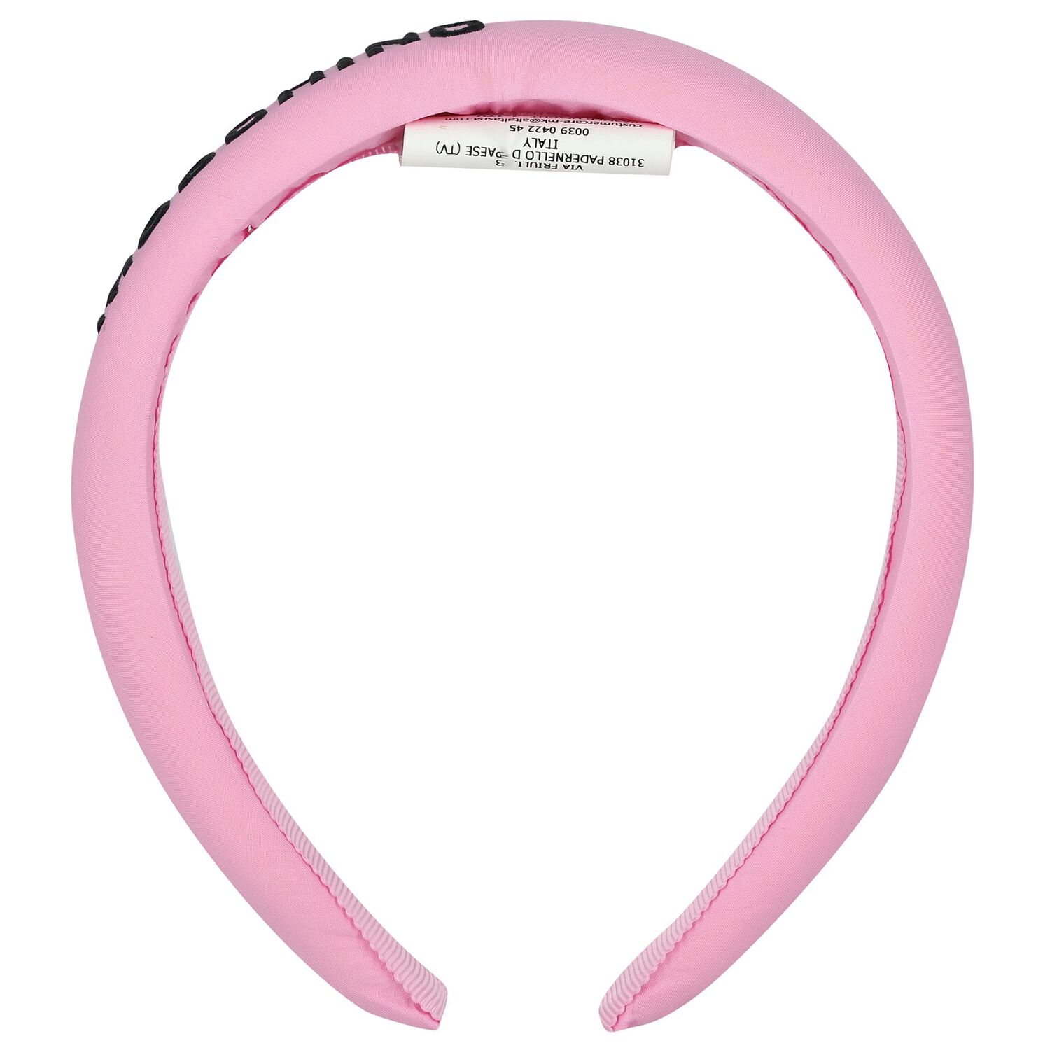 Girls Pink Logo Padded Headband, 1, hi-res