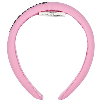 Girls Pink Logo Padded Headband