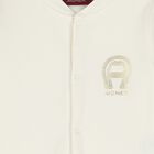 Ivory & Gold Logo Babygrow , 1, hi-res