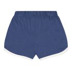 Baby Boys Navy Blue Fishing Polo Bear Shorts Set, 1, hi-res