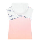 Girls Pink & White Logo Dress, 1, hi-res