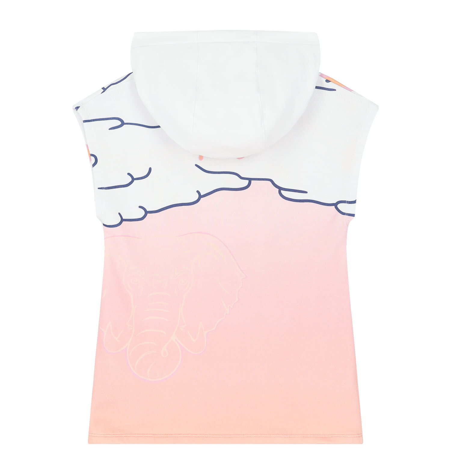 Girls Pink & White Logo Dress, 1, hi-res
