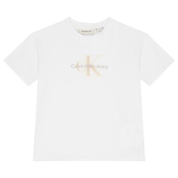 Boys White Logo T-Shirt