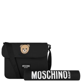 Black Teddy Bear Baby Changing Bag