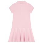 Girls Pink Logo Polo Dress, 1, hi-res
