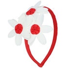 Girls Red Floral Headband, 3, hi-res