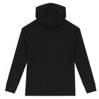 Boys Black Logo Hooded Top, 3, hi-res