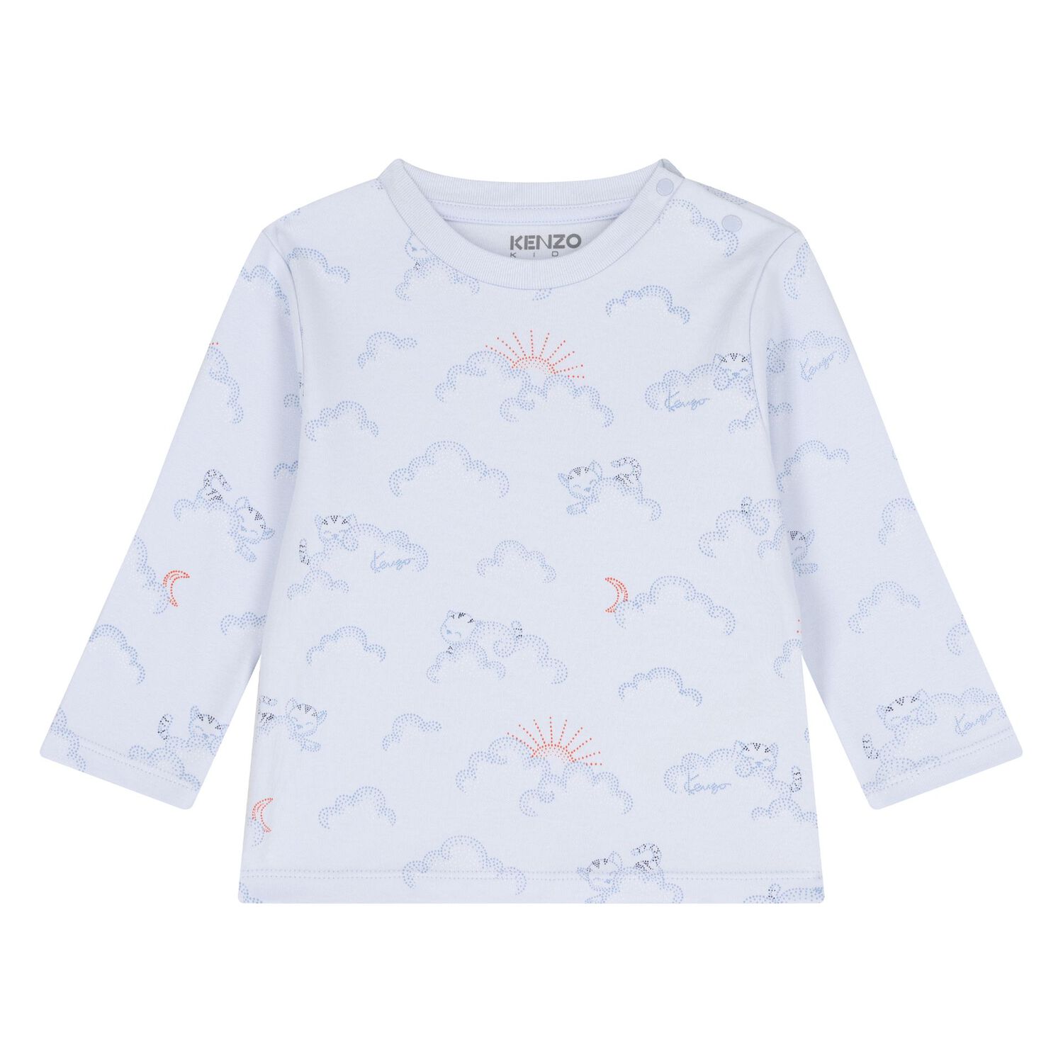 Younger Boys Blue Clouds Trousers Set, 1, hi-res