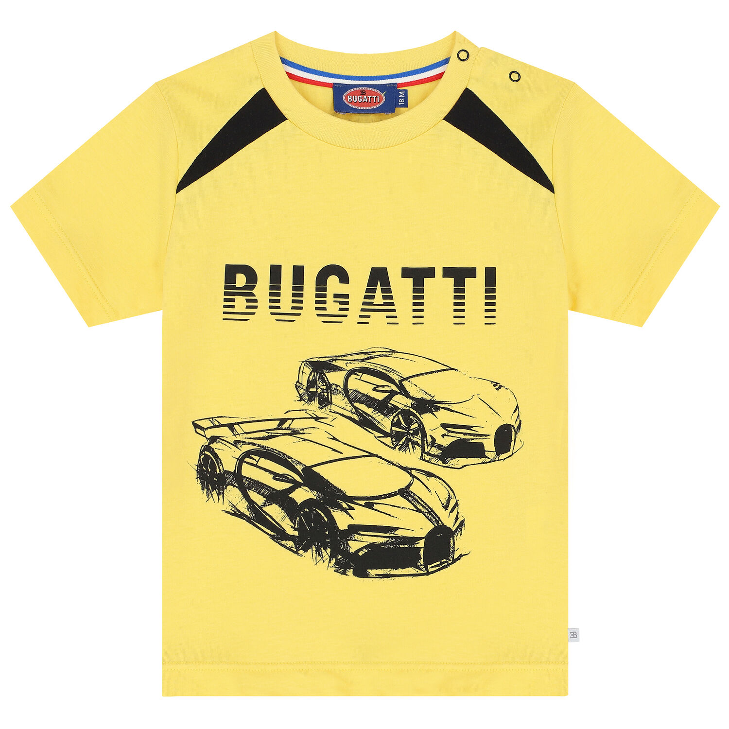 Younger Boys Yellow Logo T-Shirt, 1, hi-res