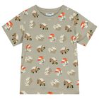 Boys White, Green & Orange Shorts Set, 1, hi-res