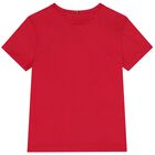 Girls Pink Embellished Logo T-Shirt, 2, hi-res