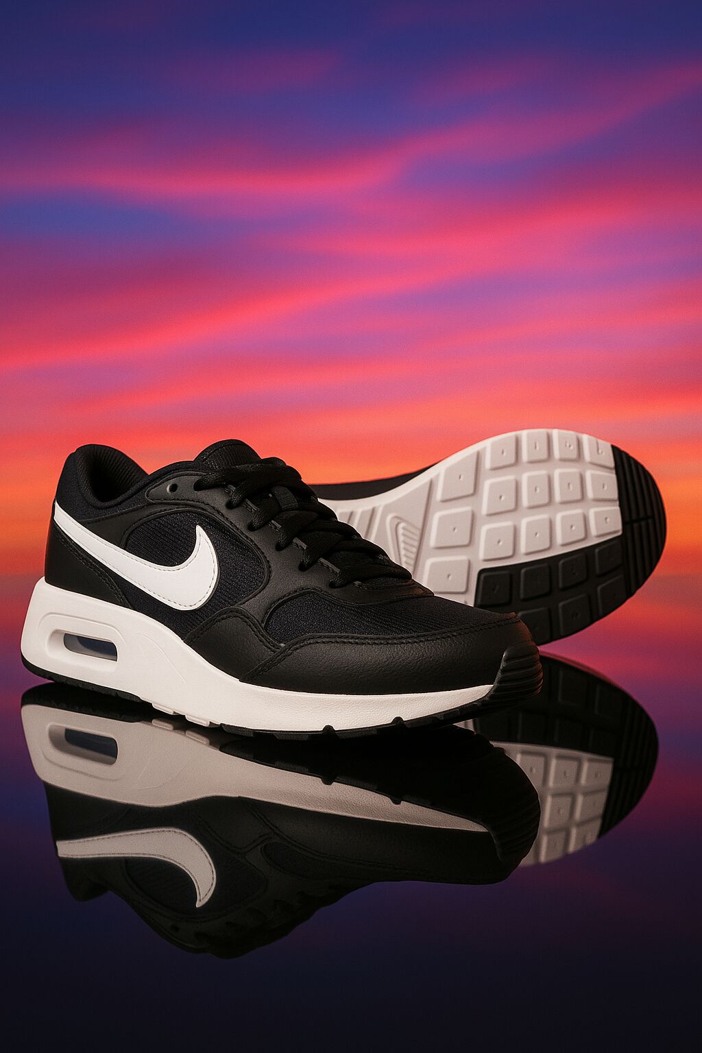 black nike trainers junior size 3