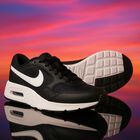 Black Nike Air Max Trainers, 1, hi-res