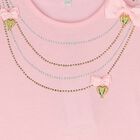Girls Pink Necklace T-Shirt, 2, hi-res