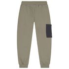 Boys Green & Grey Tracksuit Set ( 3 Piece ), 1, hi-res