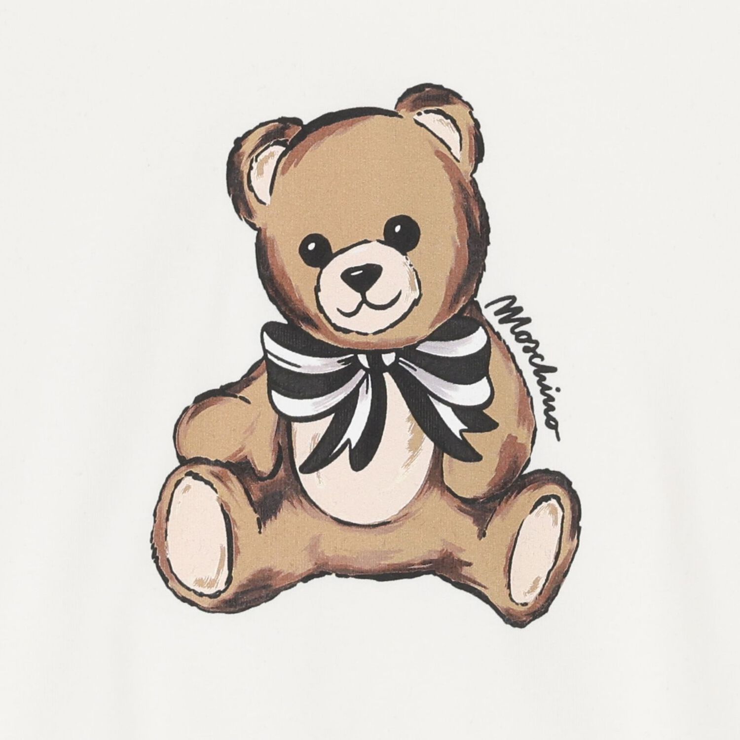 Girls Ivory & Black Teddy Bear Leggings Set, 1, hi-res image number null