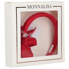 Girls Red Bow Headband, 1, hi-res