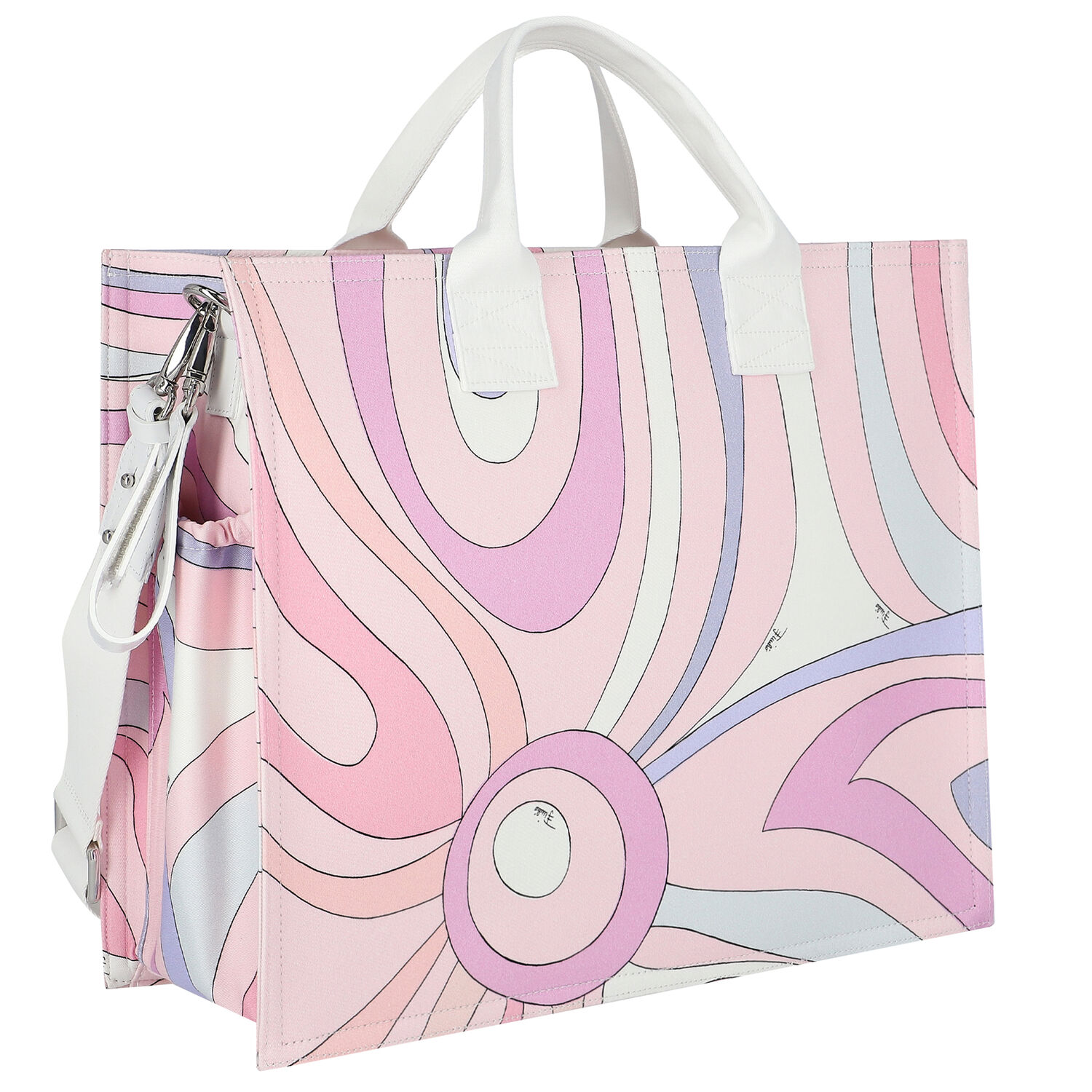 Pink Marmo Baby Changing Bag, 1, hi-res