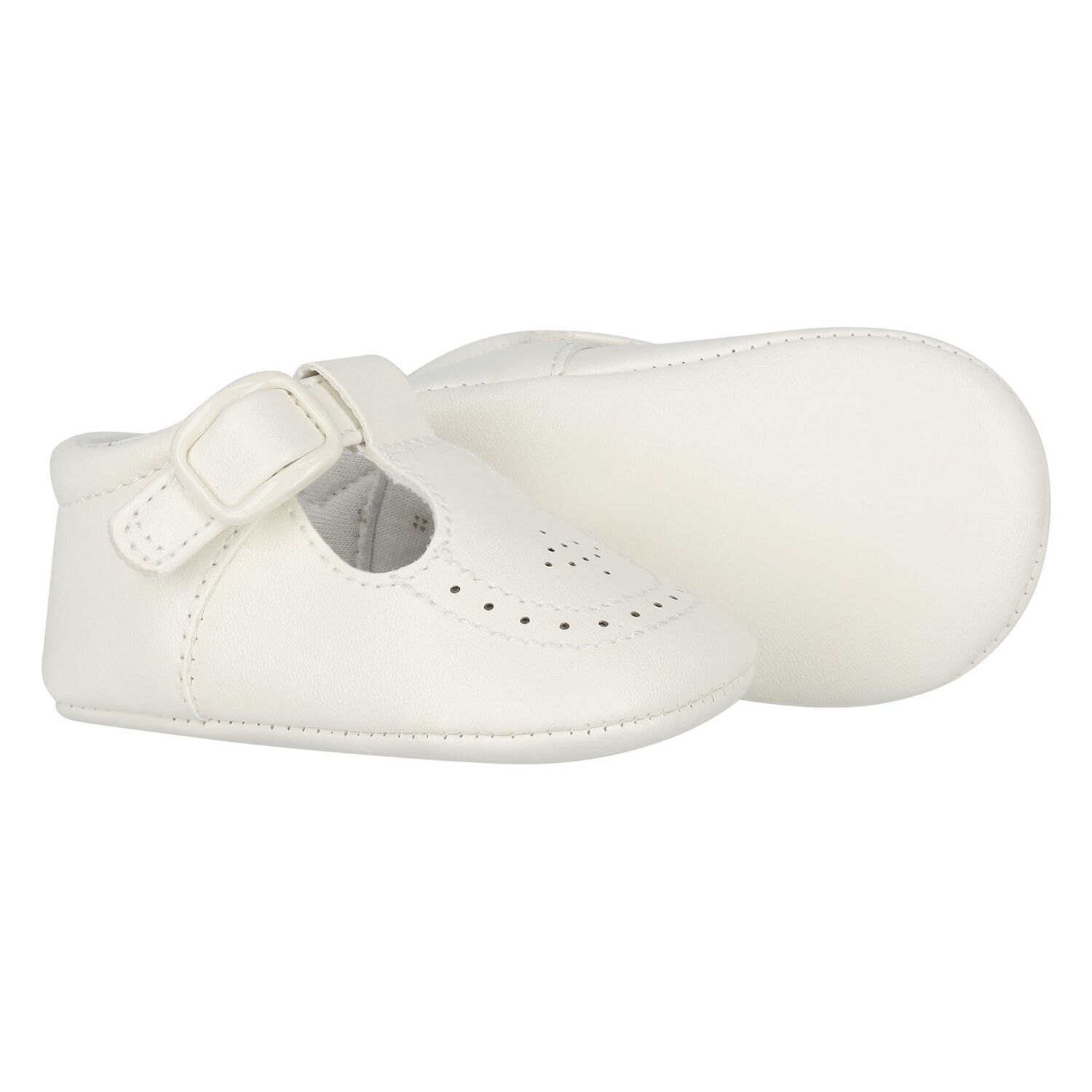 Baby Boys Ivory Pre Walker Shoes, 1, hi-res image number null