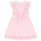Girls Pink Ruffle Dress, 2, hi-res