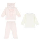 Girls Pink Elephant Baby Tracksuit Set, 1, hi-res