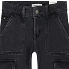 Boys Grey Logo Jeans, 1, hi-res