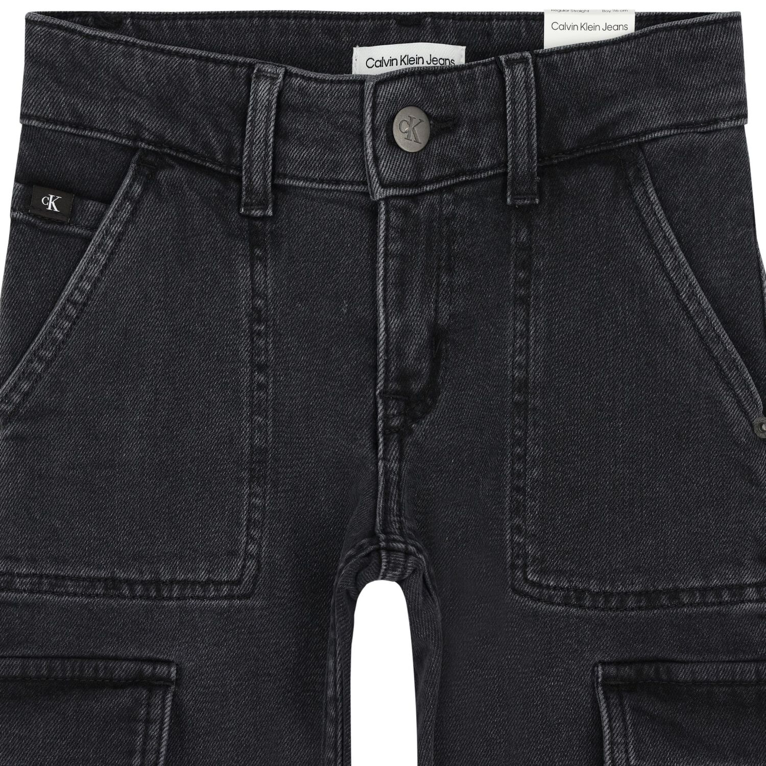 Boys Grey Logo Jeans, 1, hi-res image number null