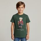 Boys Green Polo Bear T-Shirt, 1, hi-res