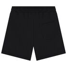 Boys Black Logo Shorts, 2, hi-res