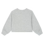 Girls Grey Logo Sweatshirt, 1, hi-res