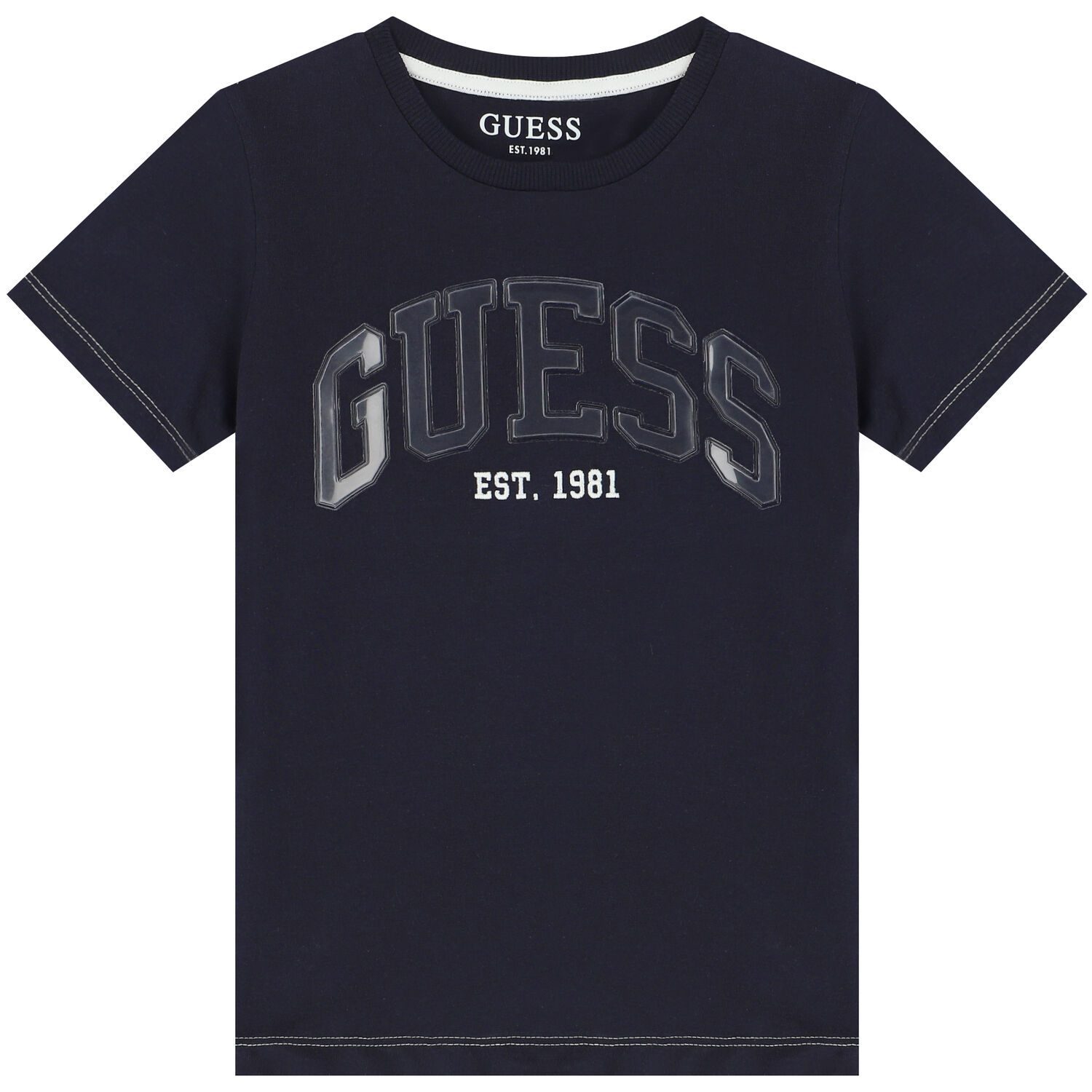 Boys Navy Blue Logo T-Shirt, 4, hi-res