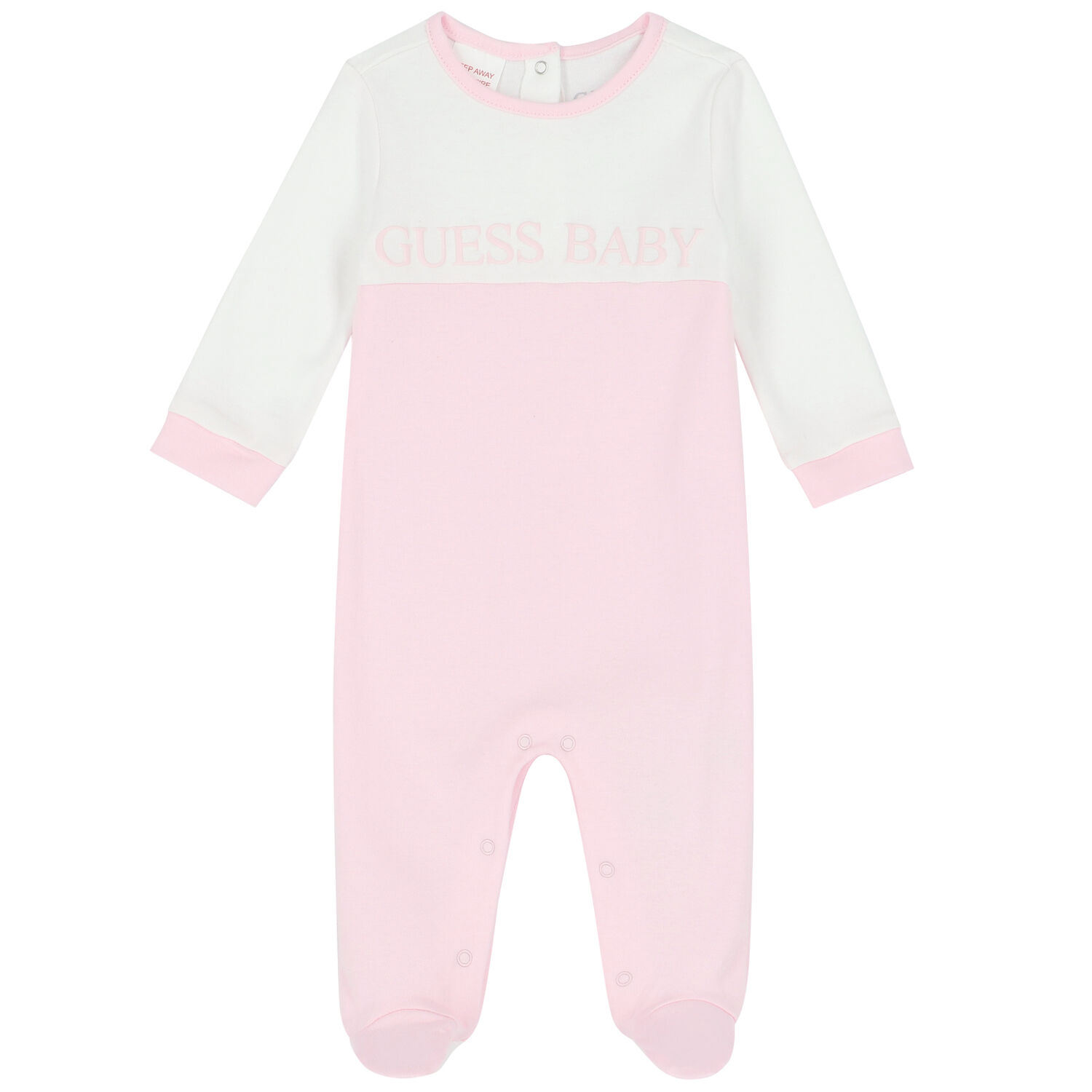 White & Pink Logo Babygrow, 22, hi-res image number null