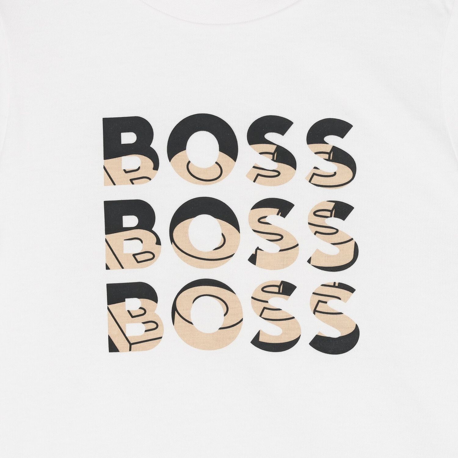 Younger Boys White Logo T-Shirt, 1, hi-res