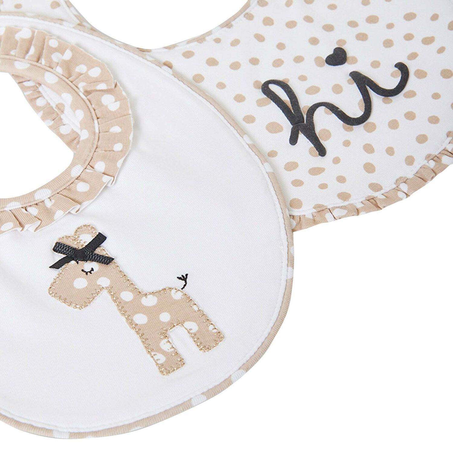 White Baby Bibs (2 Pack), 1, hi-res image number null